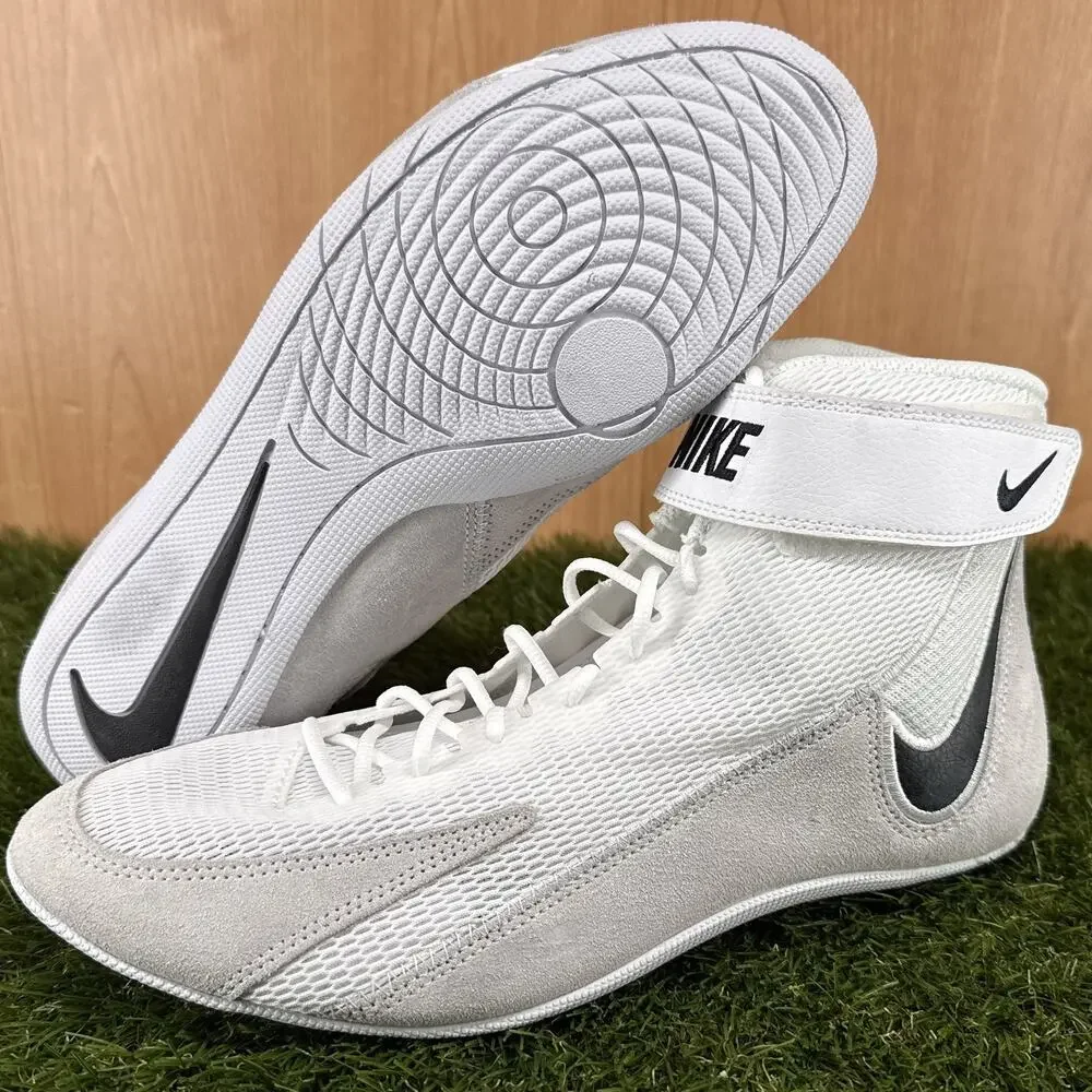 Nike Speedsweep VIII White Black White Wrestling Shoes HF9132-100 Men's Sz 11.5